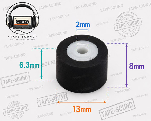 Pinch roller for - sony, tcm-170