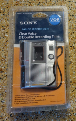 Sony cassette corder - sony, cassette-corder